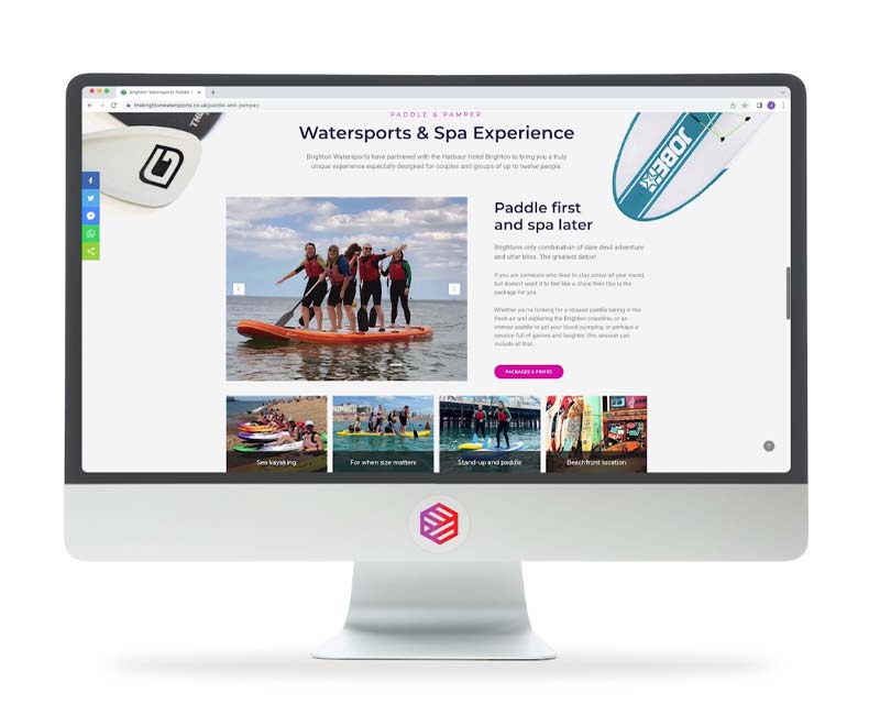 Services website design portfolio preview Brighton Sussex