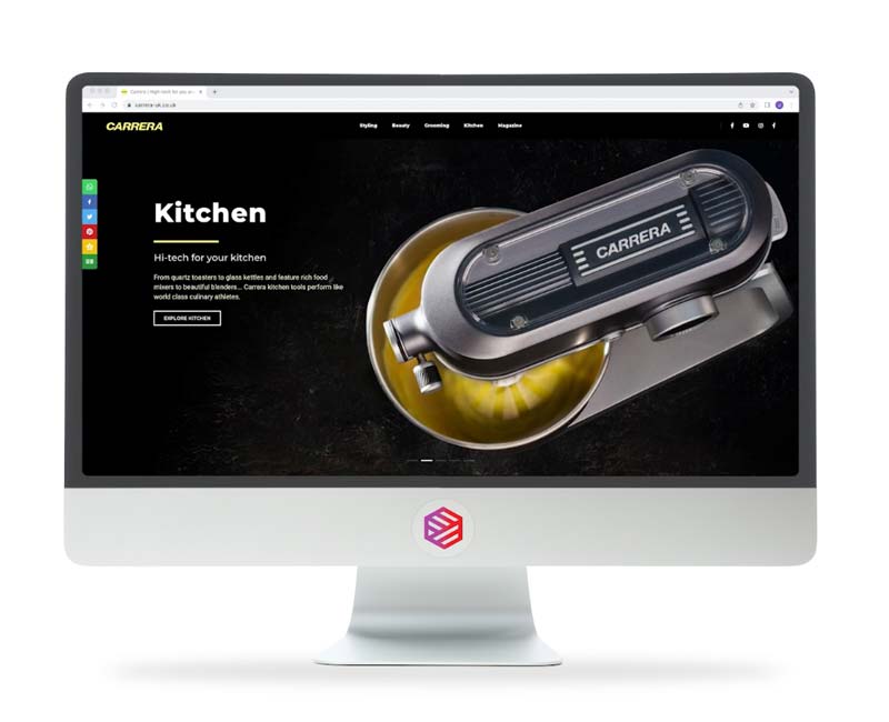 Custom Ecommerce website design portfolio preview Brighton Sussex